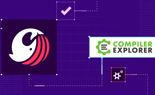 Image of Sonar Logo and Compiler Explorer integration