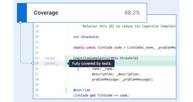 code has 98.2% coverage