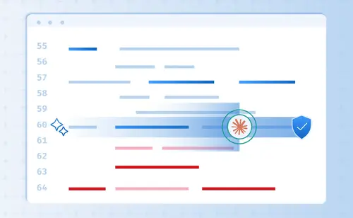 Illustration for Sonar Context Augmentation guide for Claude Code and SonarQube, showing a code editor with highlighted lines, automated issue detection, and security shield to represent AI-assisted code analysis with project guidelines and architecture awareness for cleaner enterprise-ready code