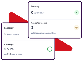 security and reliability scores are shown