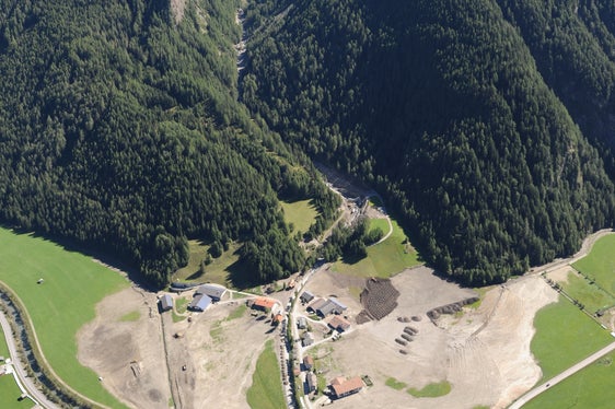 Colata detritica, rio di Montegrande, Val di Vizze - 2012