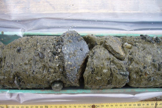 Carota esclusiva del rock glacier Lazaun (alta Val Senales).