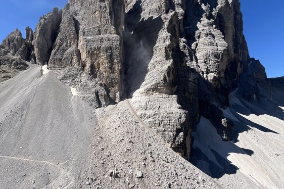 Felssturz beim Zwölferkofel, Gemeinde Sexten, 2024