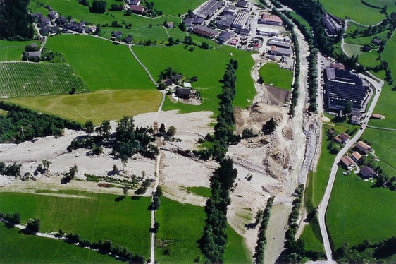 Colata detritica, rio Lega (Passirio), San Leonardo in Passiria - 1998