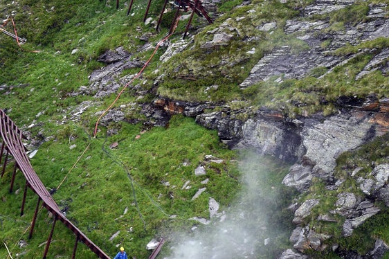 Realizzazione di pontili da neve, Moso in Passiria