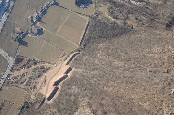 Tomo-vallo paramassi per la mitigazione del pericolo a monte della cantina di Bolzano