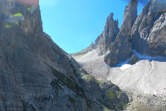 Crollo in roccia dalla Croda dei Toni, Sentiero 101-103, Comune di Sesto, 2024