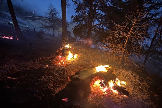 Monte Sole, Laces, 2025 (Foto: USP/Unione Provinciale dei Corpi dei Vigili del Fuoco Volontari)