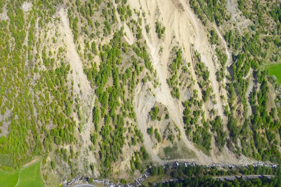 Frana sotto il sasso scabro nell’area “Gongl” e “Stiefl” presso il Rio Senales, Comune di Senales, 2025