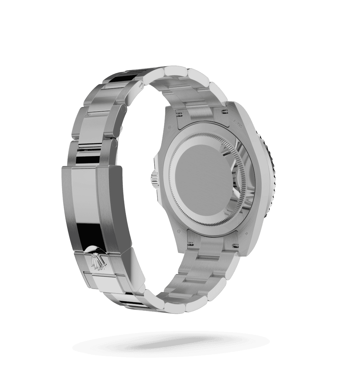 Rolex GMT-Master II in Oyster, 40 mm, witgoud with a Meteoriet dial, Bidirectioneel draaibare bezel met 24-uursaanduiding. Keramische Cerachrom-ring in de 2 kleuren blauw en rood, gevormde cijfers en schaalverdelingen bezel, and Oyster, massieve driedelige schakels bracelet