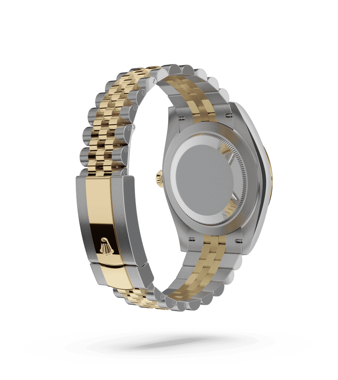 Rolex Datejust 41 in Oyster, 41 mm, Oystersteel and yellow gold with a Champagne-colour dial, Fluted bezel, and Jubilee, five-piece links bracelet