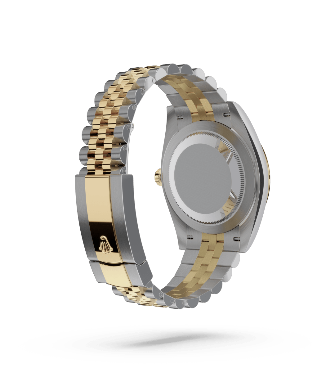 Rolex Datejust 41 in Oyster, 41 mm, Oystersteel and yellow gold with a Champagne-colour dial, Fluted bezel, and Jubilee, five-piece links bracelet