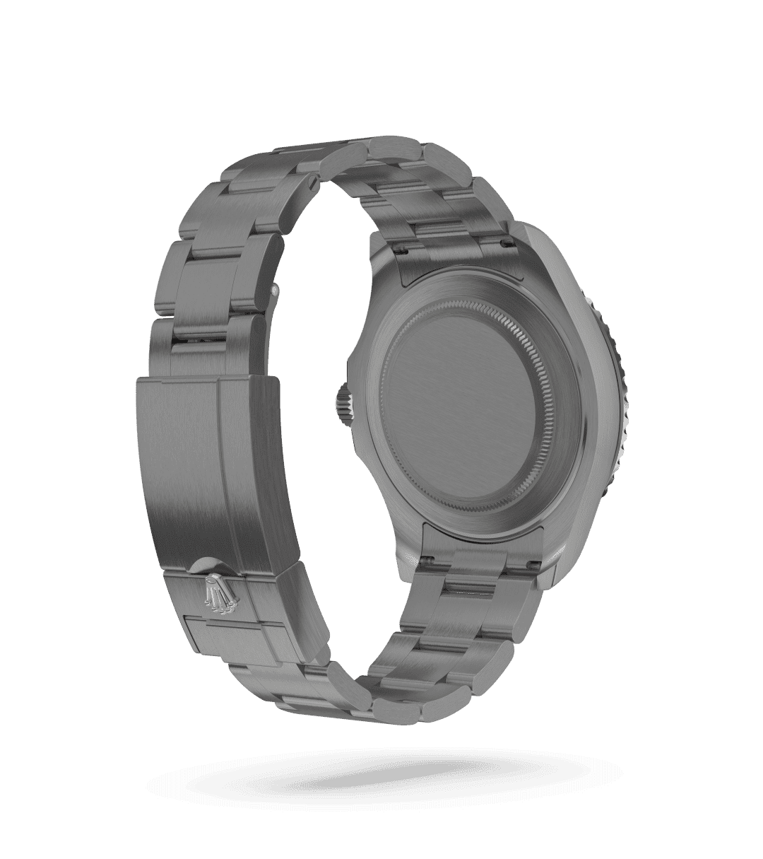 Rolex Yacht-Master 42 in Oyster, 42 mm, RLX titanium with a Diepzwart dial, Bidirectioneel draaibare bezel met 60-minutenverdeling met matzwarte keramische Cerachrom-ring, gepolijste cijfers en schaalverdeling in reliëf bezel, and Oyster, massieve driedelige schakels bracelet