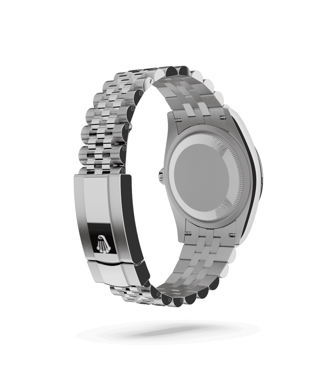 Rolex Datejust 36 in Oyster, 36 mm, Oystersteel en witgoud with a Helderblauw, bezet met diamanten dial, Gekarteld bezel, and Jubilee, vijfdelige schakels bracelet