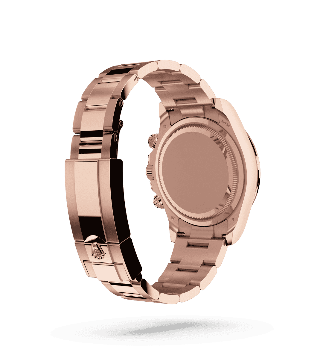 Rolex Cosmograph Daytona in Oyster, 40 mm, Everose gold and diamonds with a Sundust set with diamonds dial, Set with diamonds bezel, and Oyster, three-piece solid links bracelet