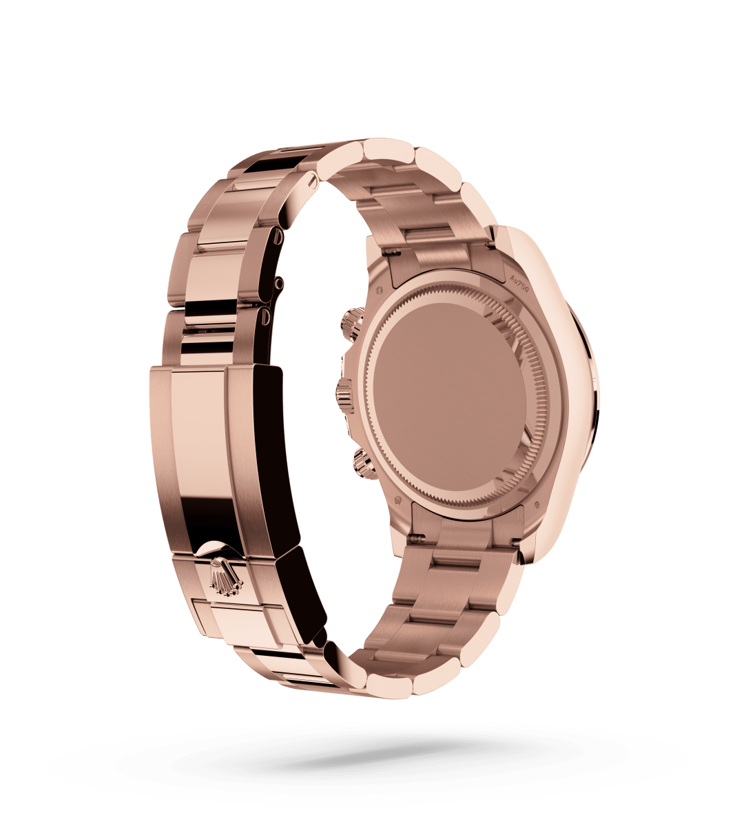 Rolex Cosmograph Daytona in Oyster, 40 mm, Everose-goud en diamanten with a Sundust bezet met diamanten dial, Bezet met diamanten bezel, and Oyster, massieve driedelige schakels bracelet