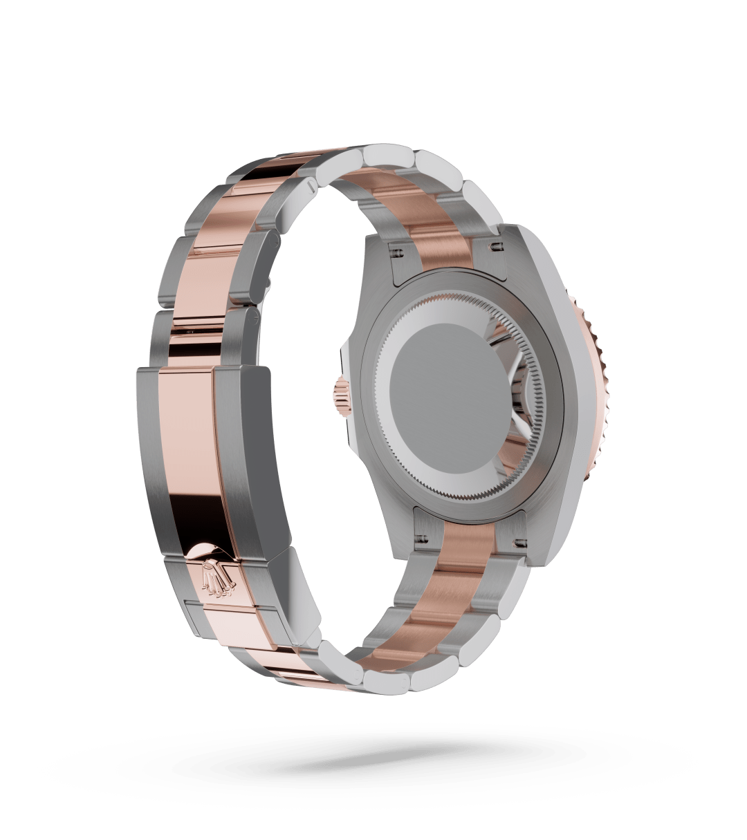 Rolex GMT-Master II in Oyster, 40 mm, Oystersteel and Everose gold with a Black dial, Bidirectional rotatable 24-hour graduated bezel. Two-colour brown and black Cerachrom insert in ceramic, moulded numerals and graduations bezel, and Oyster, three-piece solid links bracelet