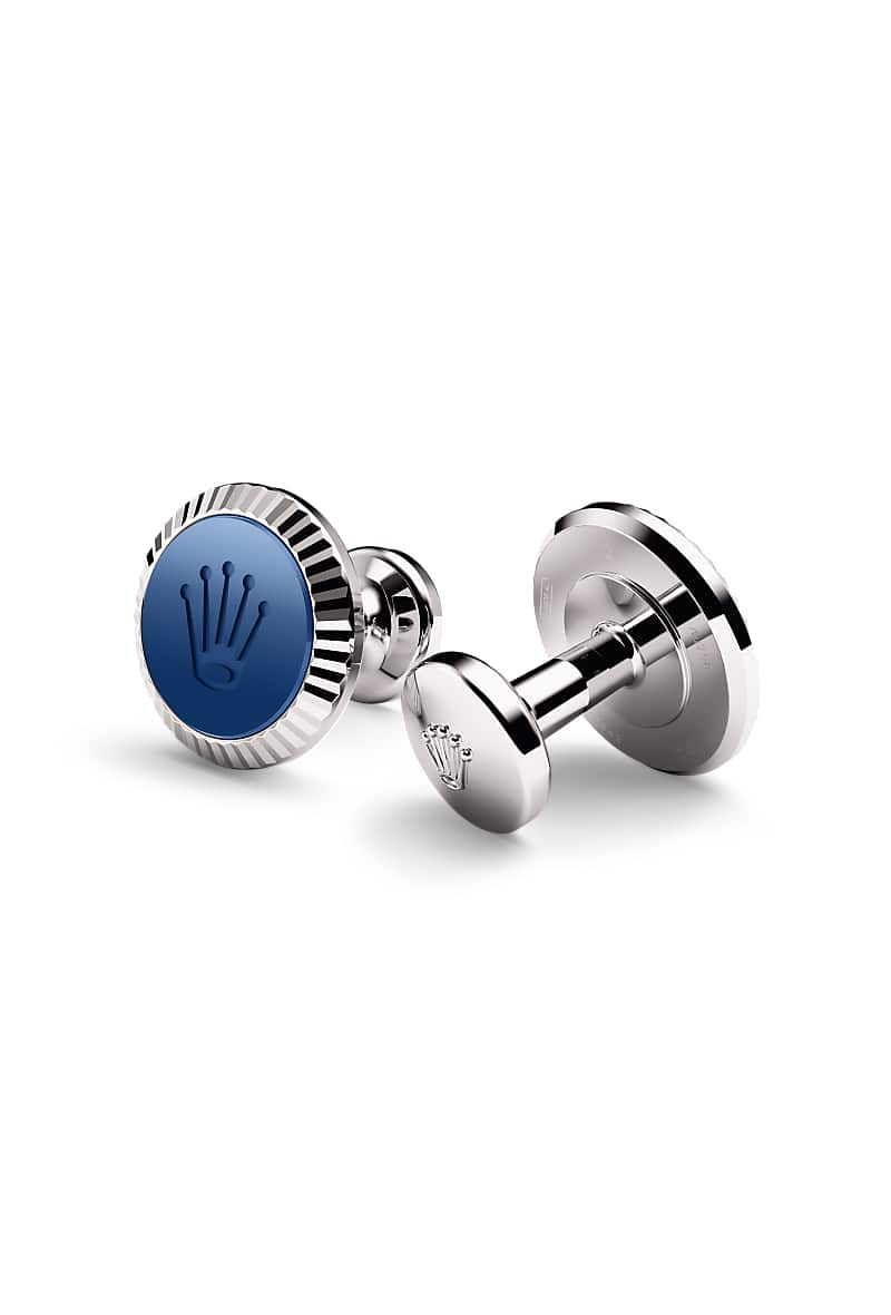 Rolex 'Fluted' cufflinks in DEPRECATED with a DEPRECATED dial and DEPRECATED bezel
