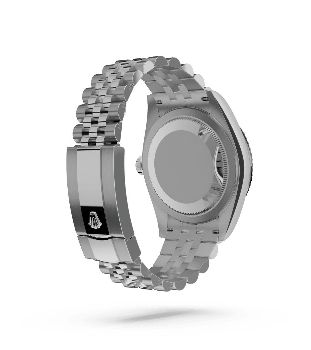 Rolex Sky-Dweller in Oyster, 42 mm, Oystersteel and white gold with a Intense white dial, Fluted, bidirectional rotatable Rolex Ring Command bezel, and Jubilee, five-piece links bracelet