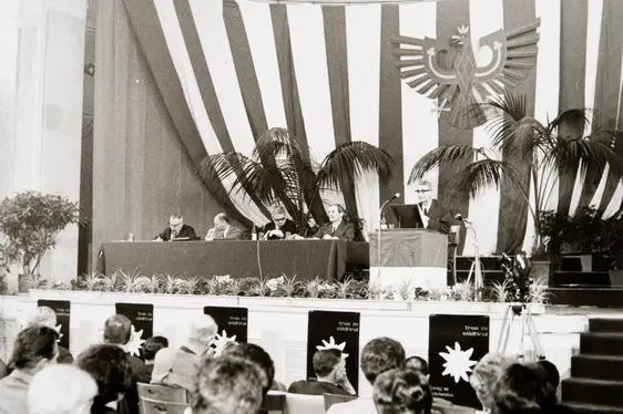 COLLEZIONE MAGNAGO SILVIUS (048) - Silvius Magnago alla 20° assemblea ordinaria provinciale della SVP - Merano, Kursaal