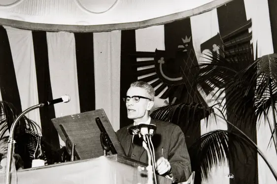 COLLEZIONE MAGNAGO SILVIUS (048) - Silvius Magnago alla 20° assemblea ordinaria provinciale della SVP - Merano, Kursaal