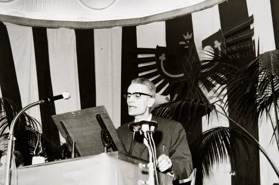 Silvius Magnago dala 20ejima indunada provinziala ordinara dla SVP Maran, Kursaal