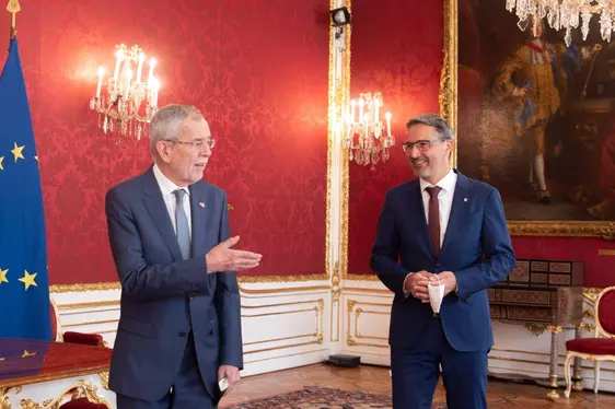 Vander Bellen e Arno Kompatscher - Wiener Hofburg - 06/07/2021