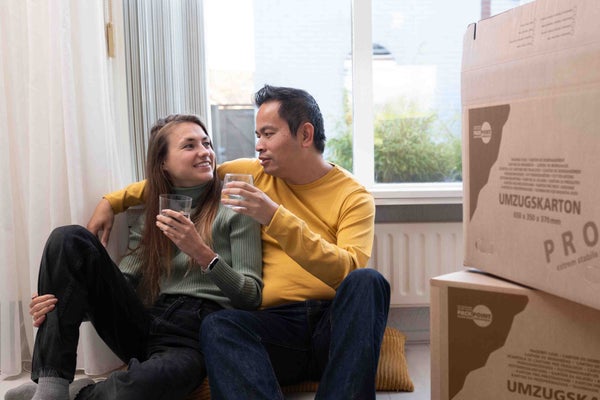Stel in verhuizing