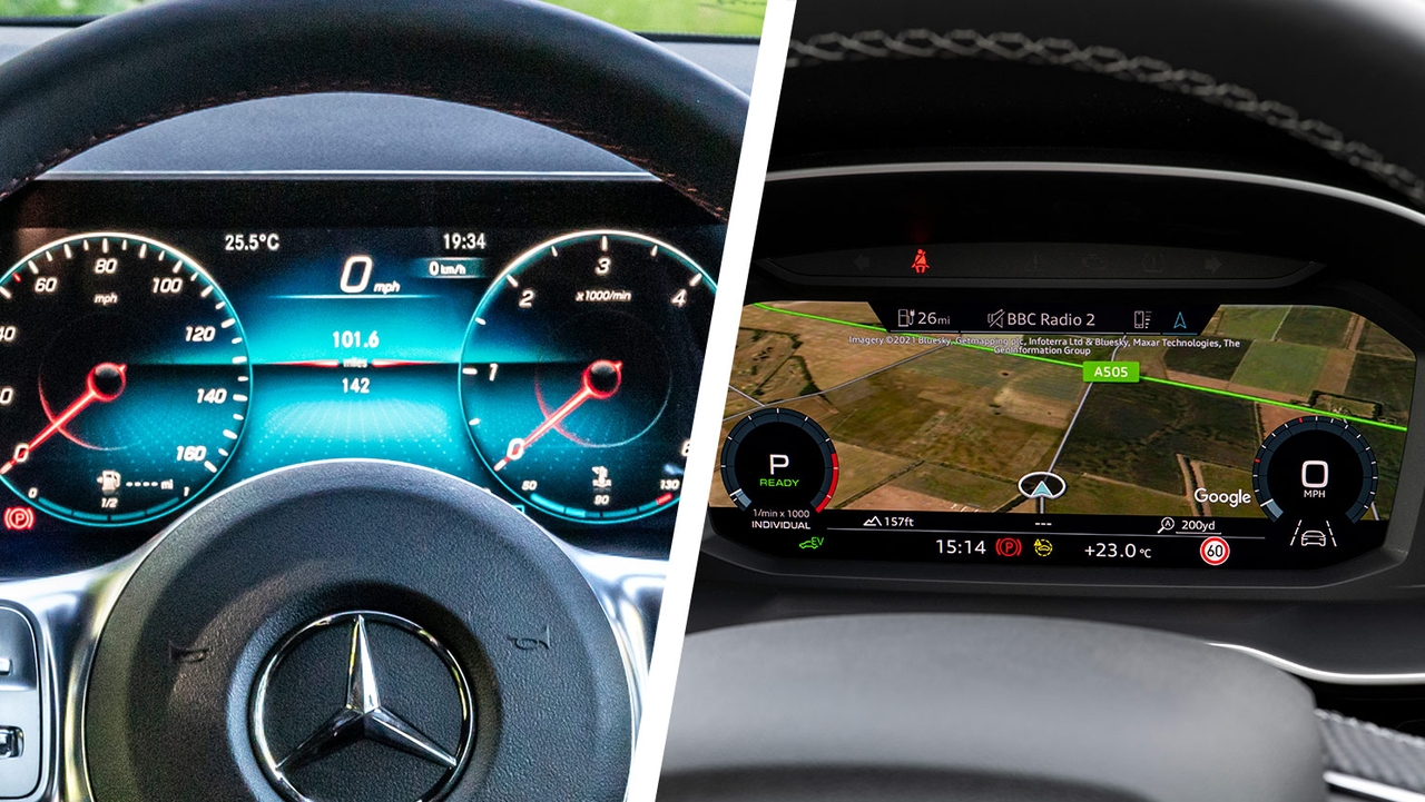 Mercedes GLA vs Audi Q3 driver's dials