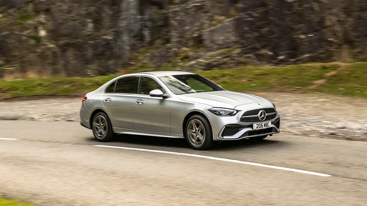 Mercedes C-Class in silver