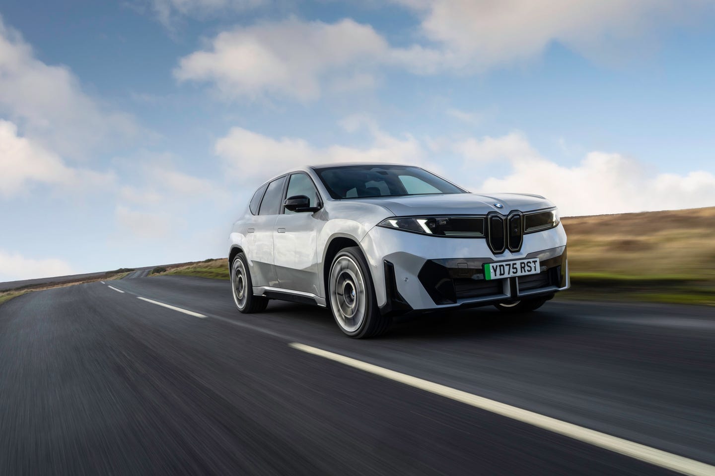 BMW iX3 front driving wide