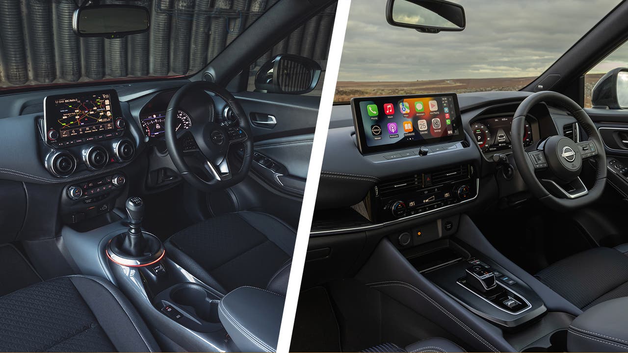 Nissan Juke vs Qashqai interior