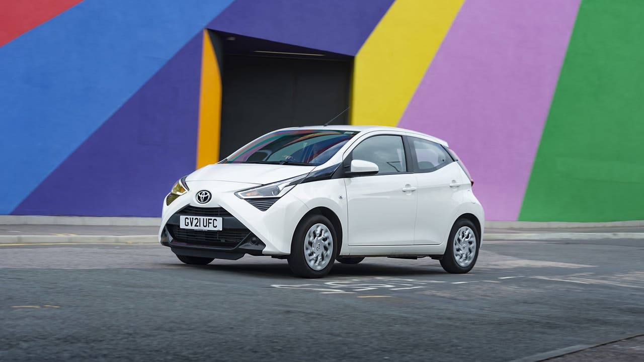 Toyota Aygo in white