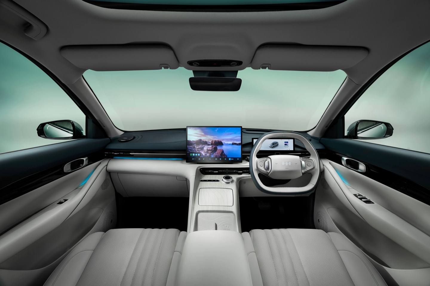 Geely EX5 interior dash wide