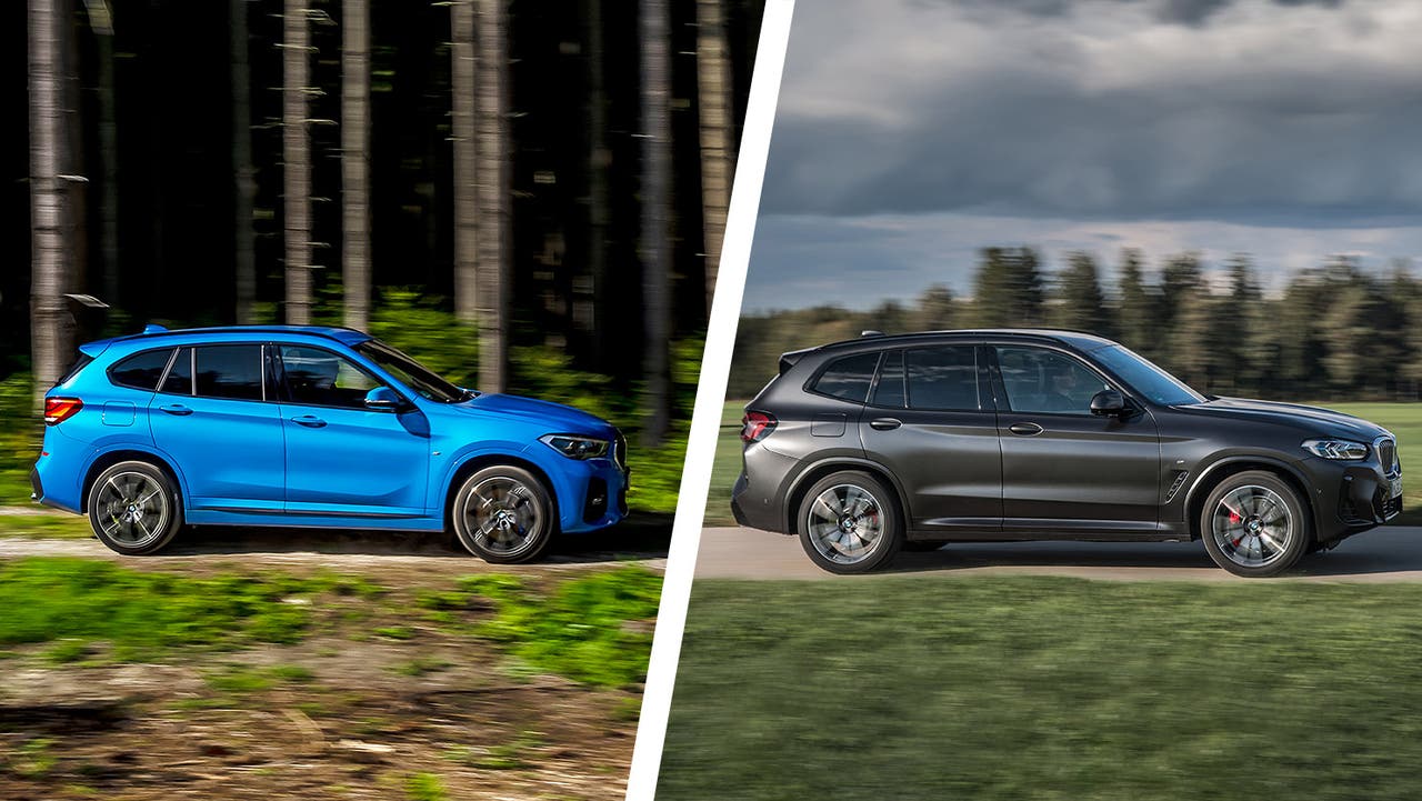 BMW X1 vs BMW X3 – side