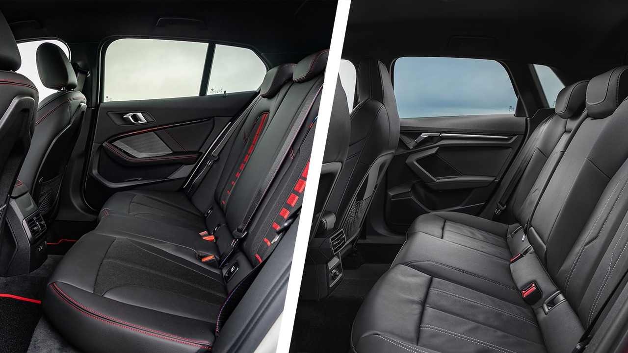 BMW 1 Series vs Audi A3 rear seats