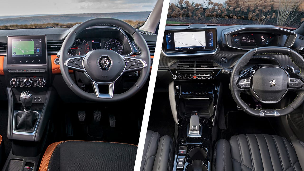 Renault Captur vs Peugeot 2008 interior