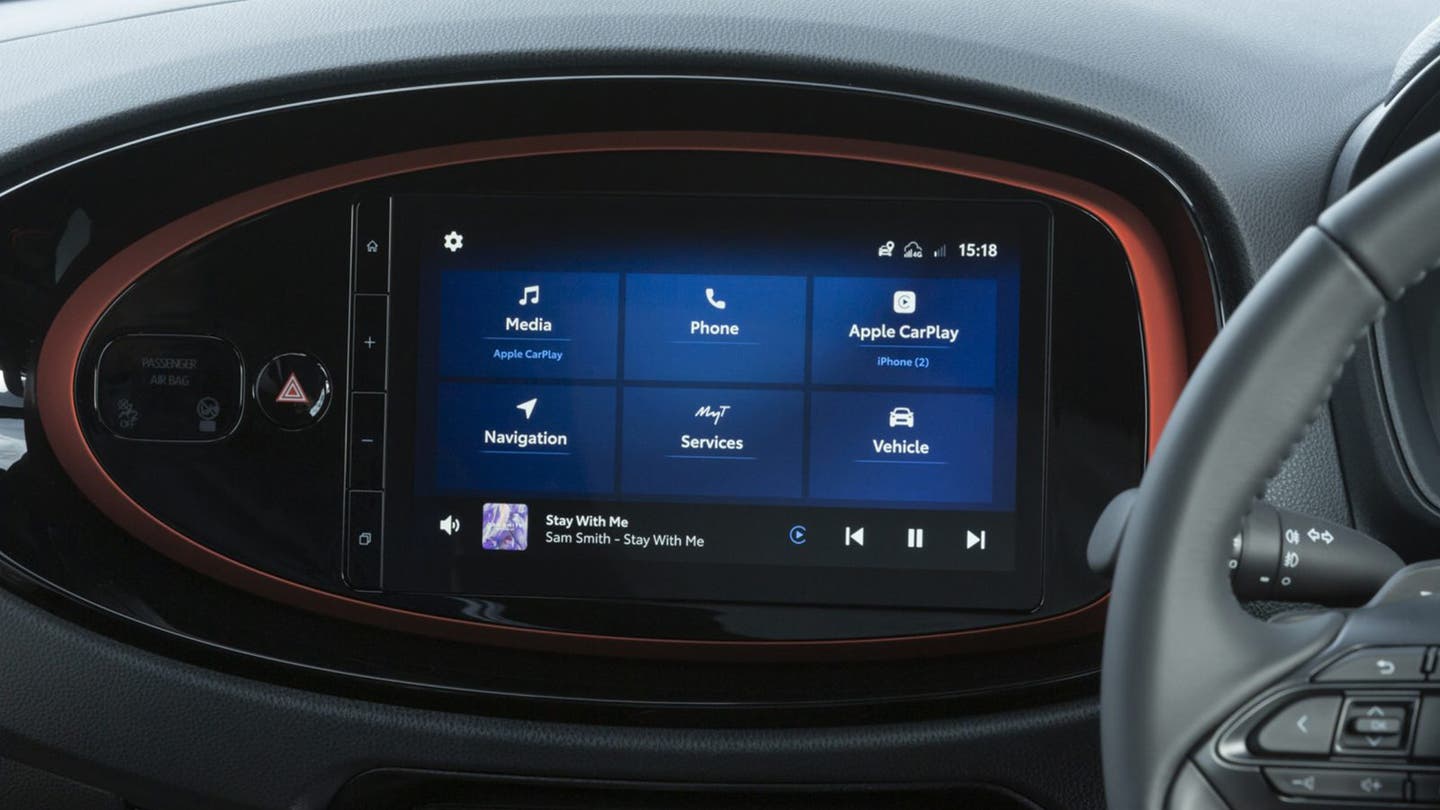 Toyota Aygo X review image infotainment system