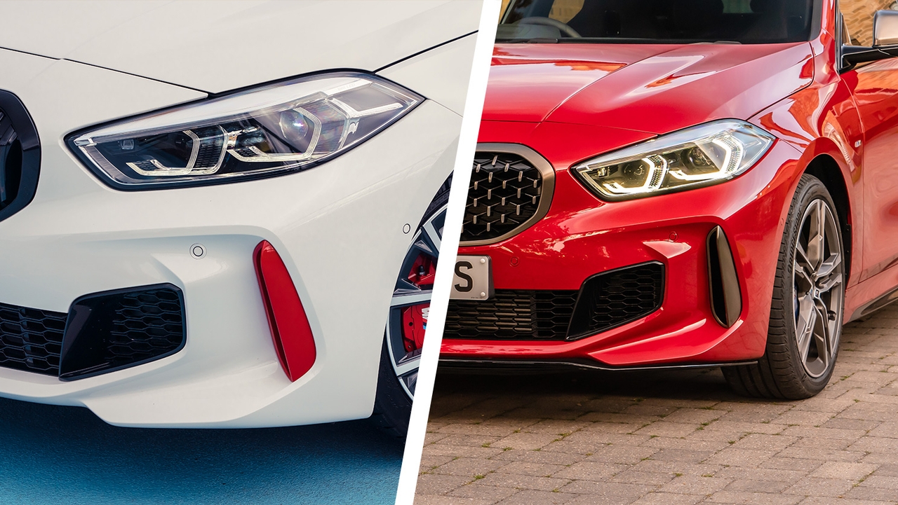 BMW 128ti vs M135i front detail