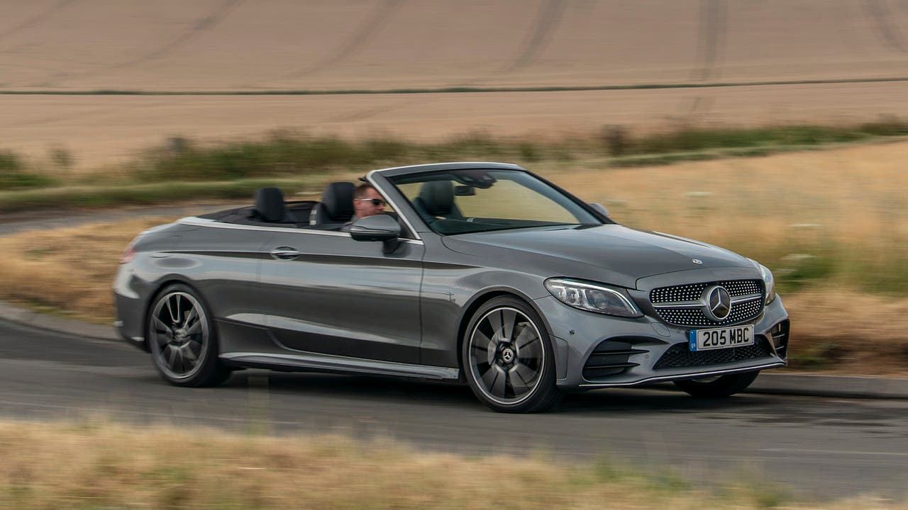 Mercedes C-Class Convertible in grey