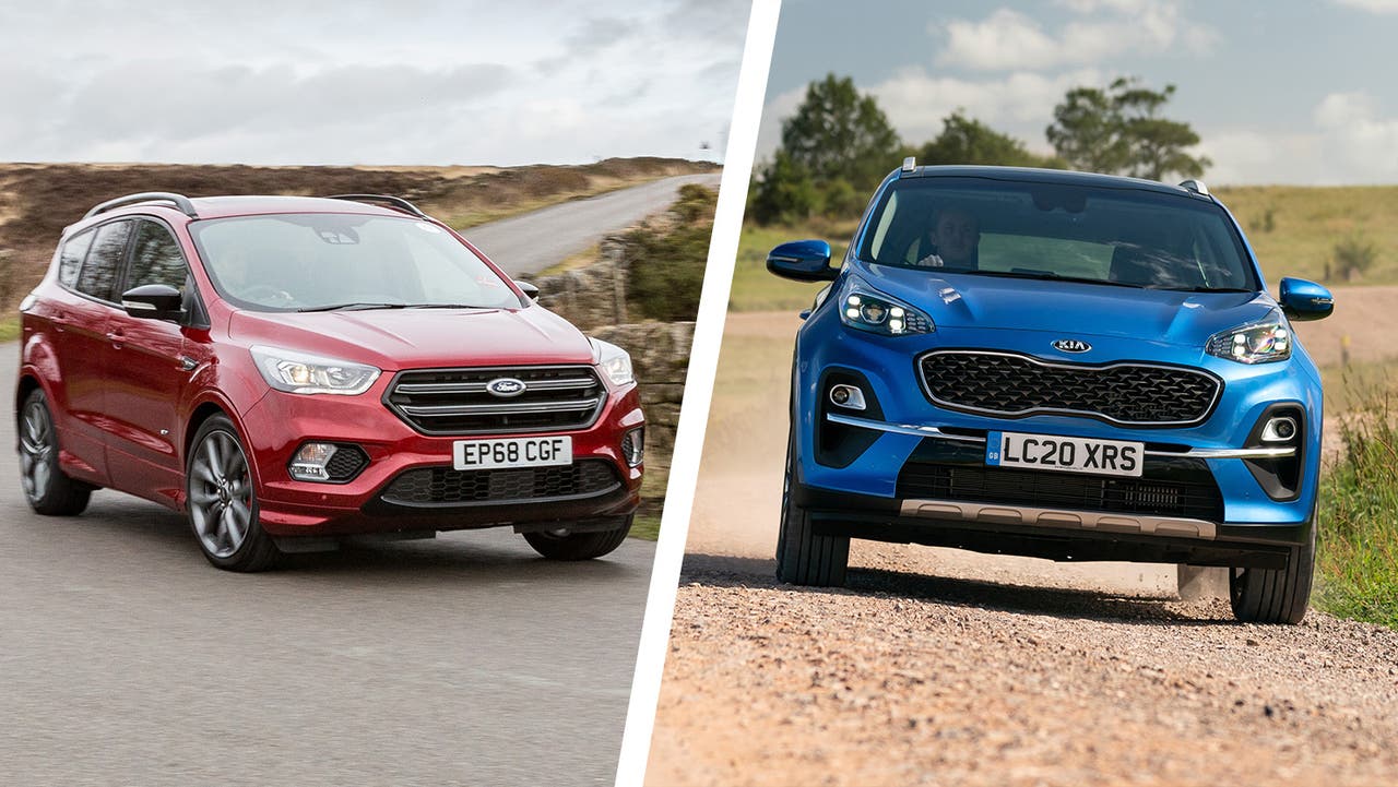 Ford Kuga vs Kia Sportage (previous generations)