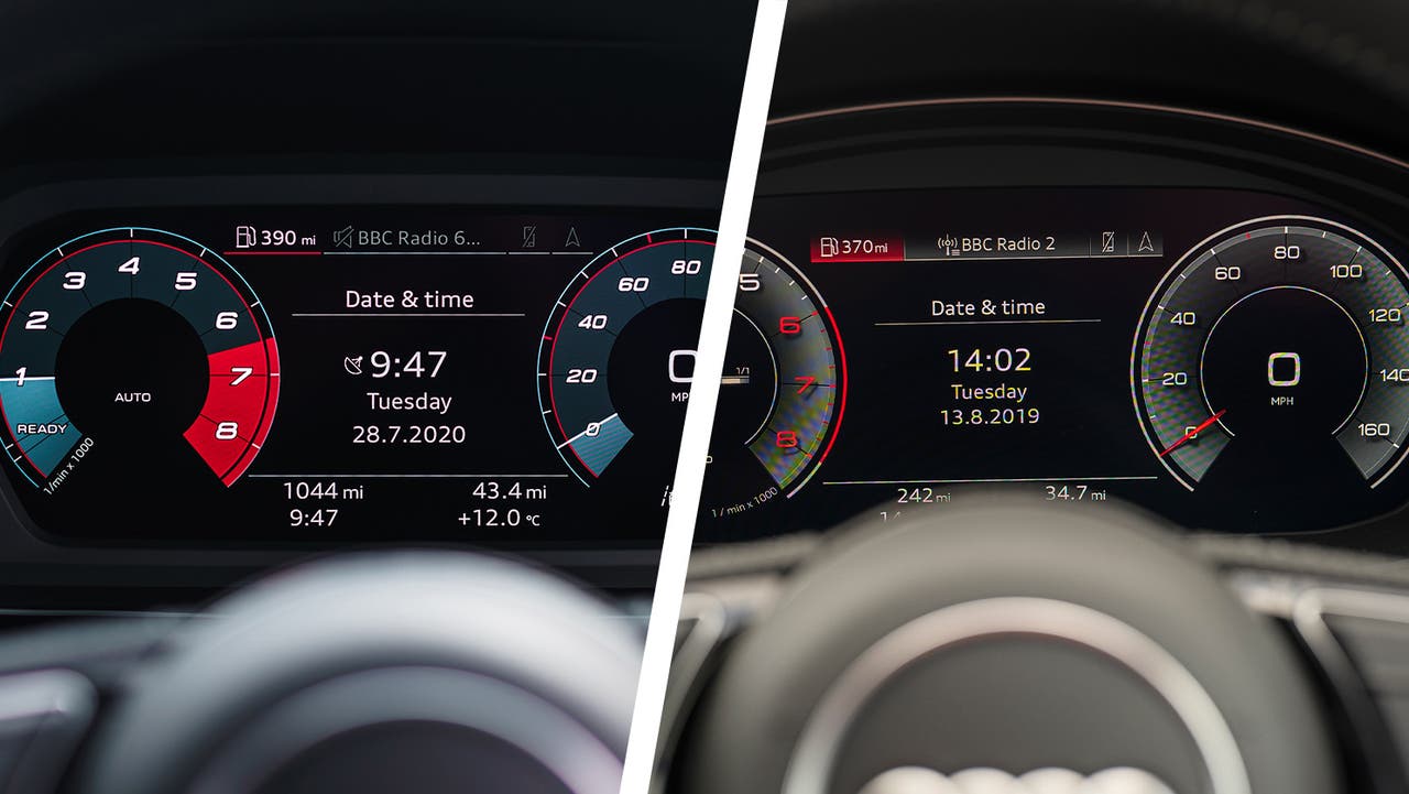 Audi A3 vs Audi A4 – driver's dials and Virtual Cockpit