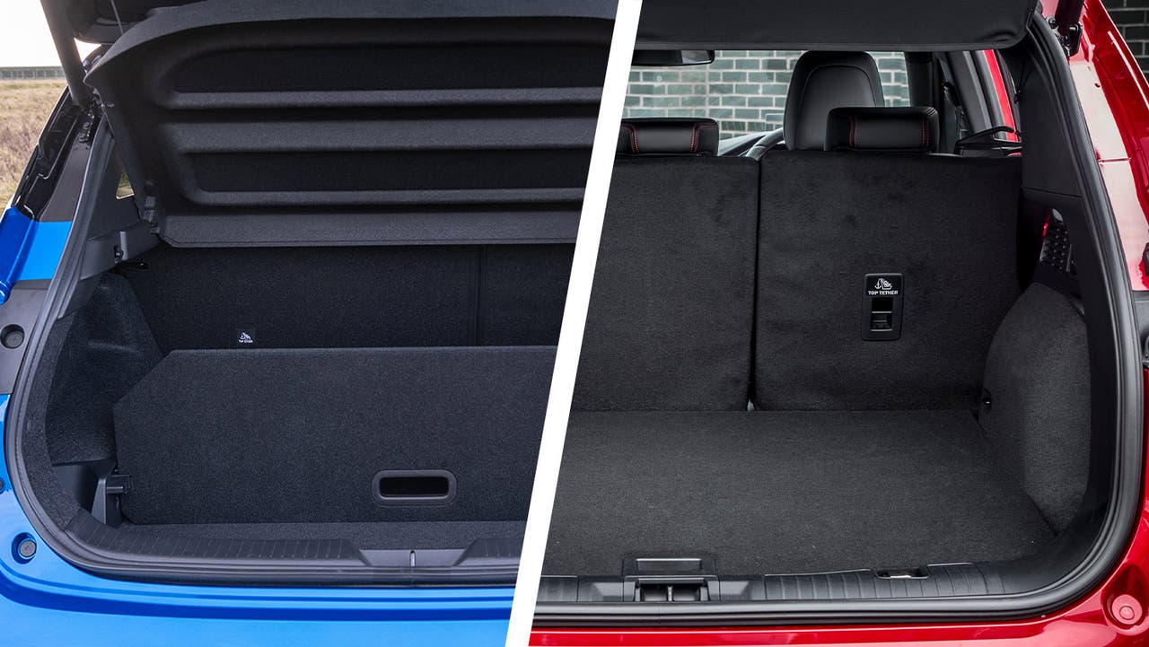 Nissan Qashqai vs Ford Kuga boot space