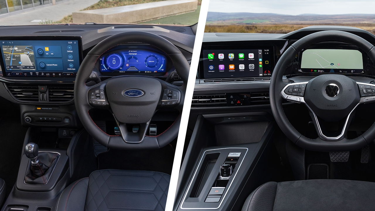 Ford Focus vs Volkswagen Golf interior