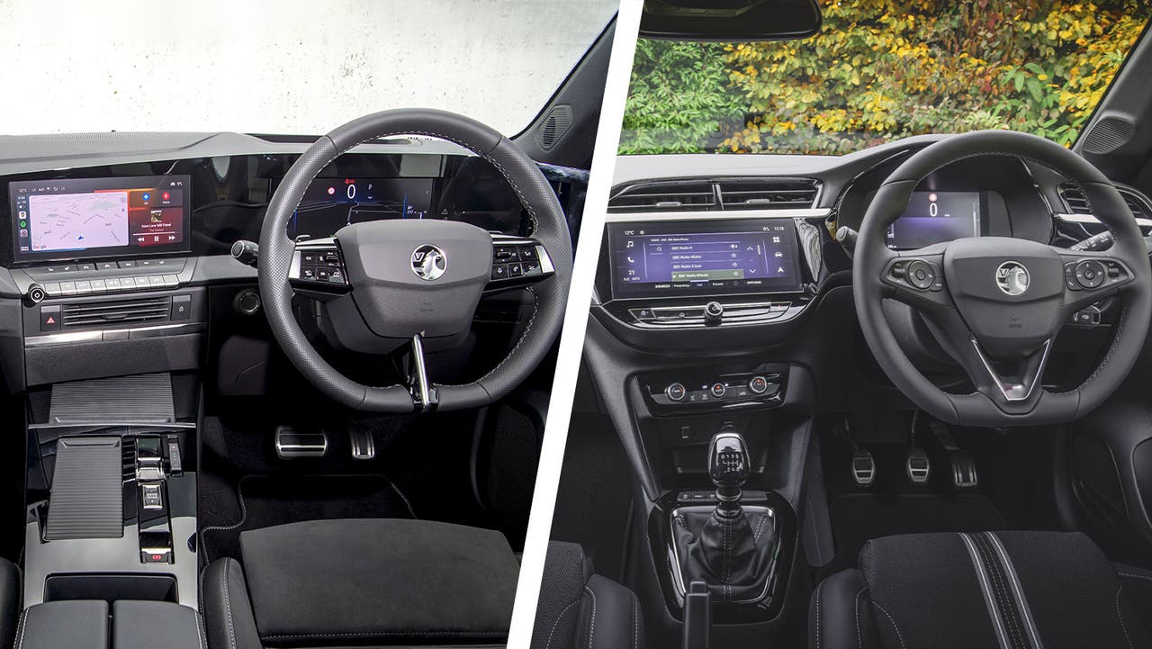 Vauxhall Astra vs Vauxhall Corsa interior