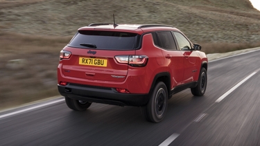 Jeep Compass Trailhawk driving rear view