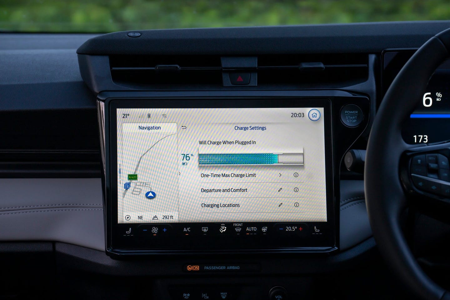 Ford Puma gen e infotainment system