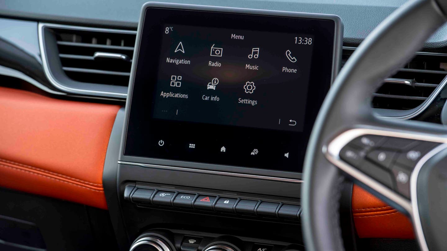 Renault Captur seven-inch touchscreen