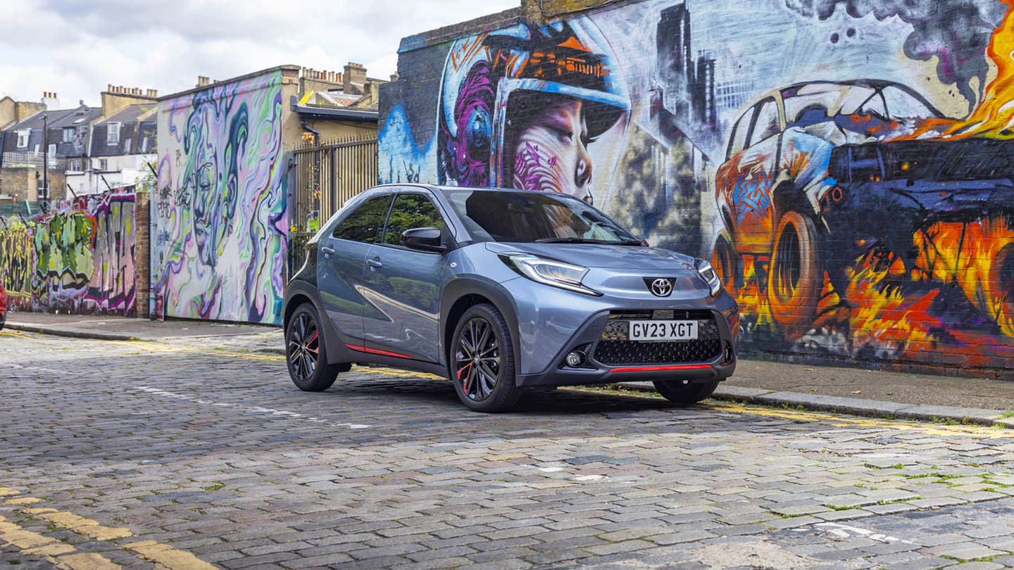 Toyota Aygo X review image front three quarter