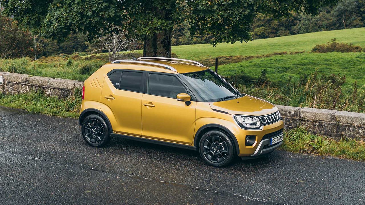 Suzuki Ignis in yellow, static shot